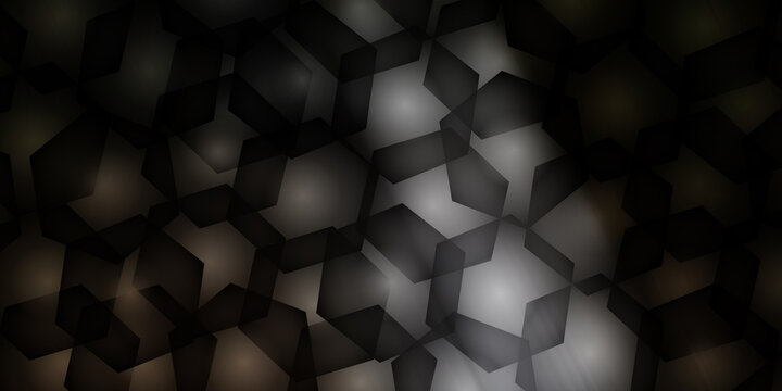 Abstract dark background with geometric hexagonal pattern