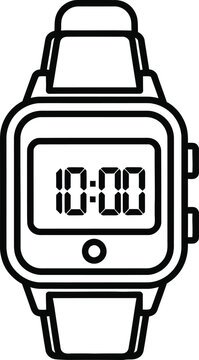 Digital Watch Showing 1000