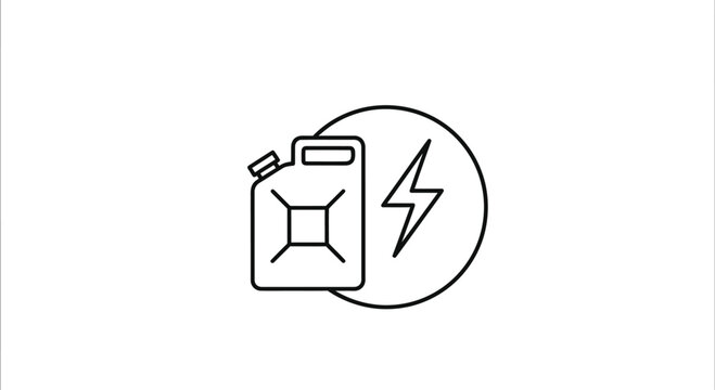 Electric Gas Can Symbol