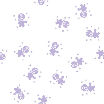 yin yan philosophy vector glyph seamless pattern yin yan philosophy sign illustration