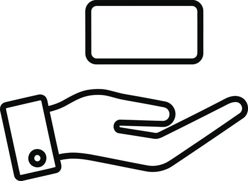 Hand Holding Blank Sign