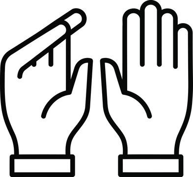 Hands Showing Stop and Okay Gestures