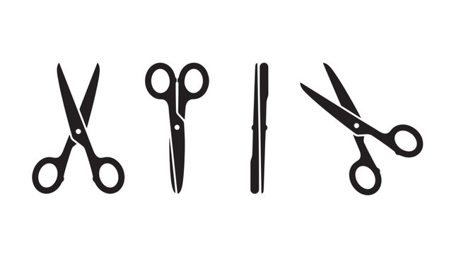 Scissors and Nail Clippers on White Background for Health and Beauty Concepts