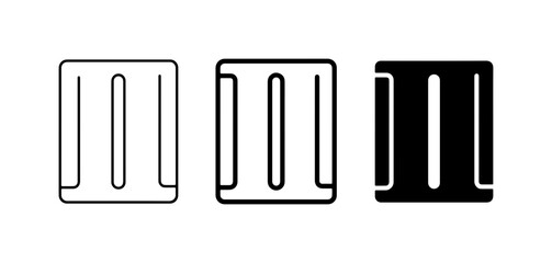 Obraz premium Abstract geometric shapes, minimalist icons, simple graphic elements, clean design