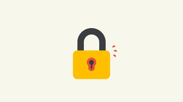 Open Padlock animation icon