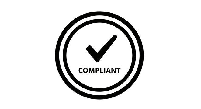 Compliant checkmark icon in circle.
