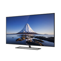 Fototapeta premium Modern flat screen television set display.