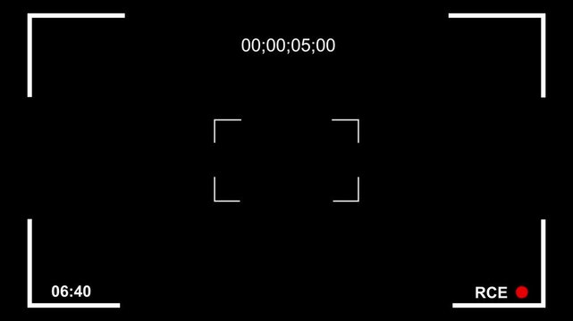 CCTV 2 camera display on main monitor with scan lines on black screen. Camera footage display.10 minute recorder screen.