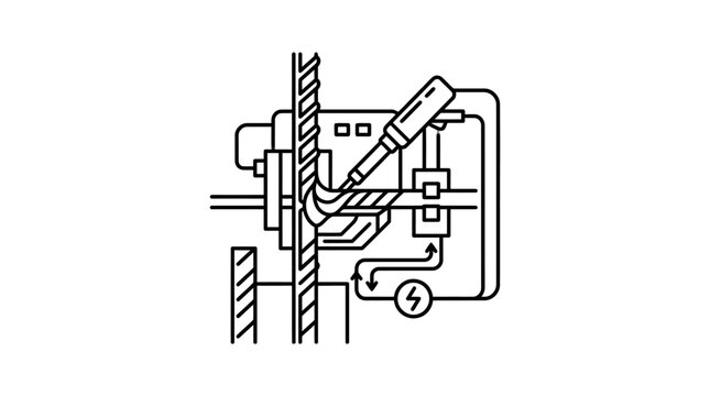 Technical cross section of wall sensor scanning device.