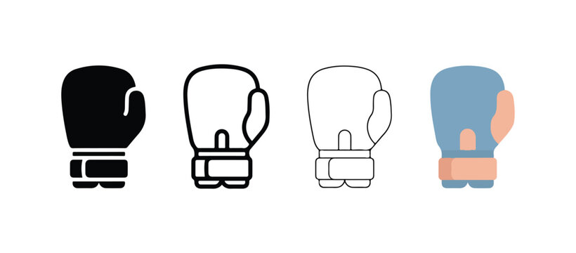 Boxing gloves boxing gloves icon boxing gloves emblem fitness gloves symbol boxing gloves logo fight sport gloves silhouette boxing match gloves icon