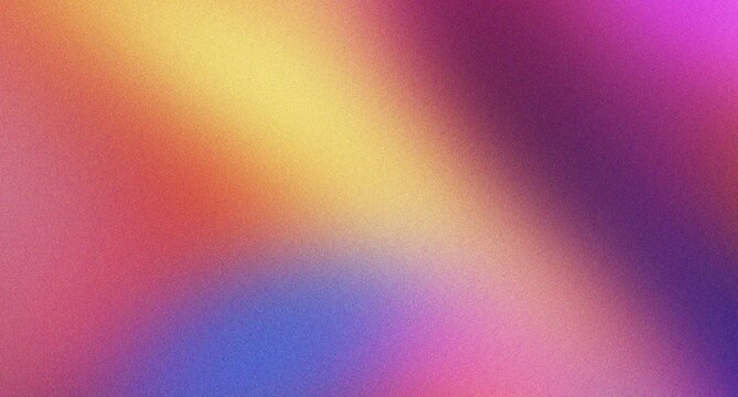 Abstract iridescent and colorful gradient background with subtle grainy texture effect and soft light transitions creating a dreamy and vibrant atmosphere.