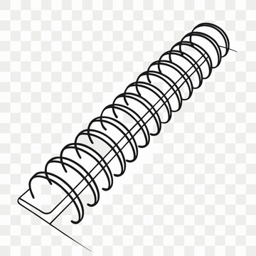 Plastic comb binding spine for office documents.