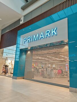 Prague,Czech Republic-April 2 2026: PRIMARK retail fashion store offering affordable clothing and consumer goods