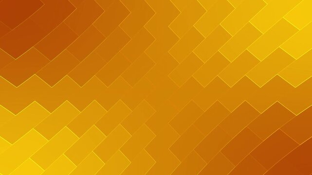 Abstract orange and yellow geometric tile pattern background. Dynamic golden light wall perfect for modern ads and creative motion graphics.
