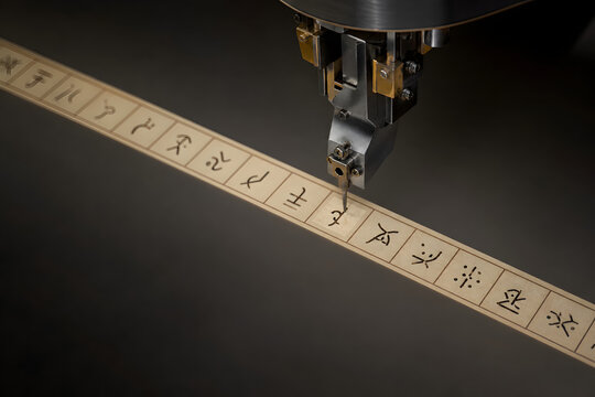 Turing machine head over symbolic infinite tape