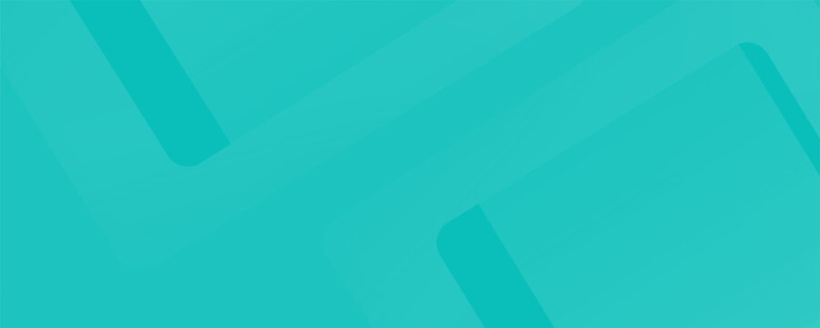 Colorful abstract geometric background with green turquoise gradient color combination. Simple overlap pattern color lines on background. Eps10 vector