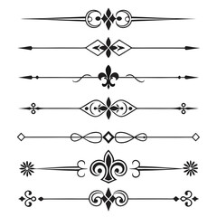 Ornate page separators for luxury book layouts. © Ella