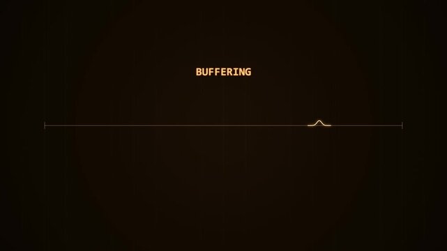 Retro Buffering Loading Screen Animation with Pulse Wave