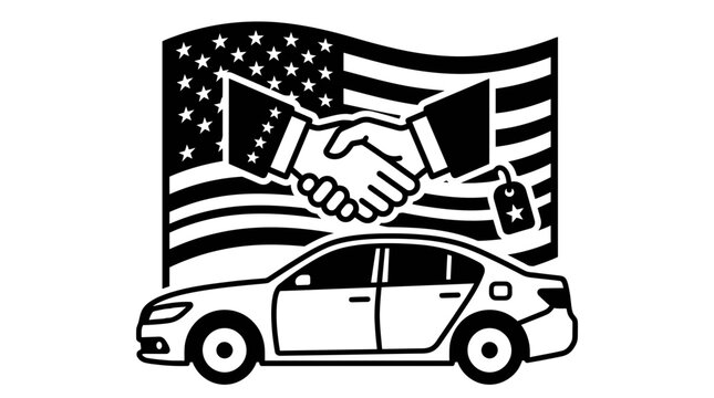 American Car Dealership Handshake Agreement