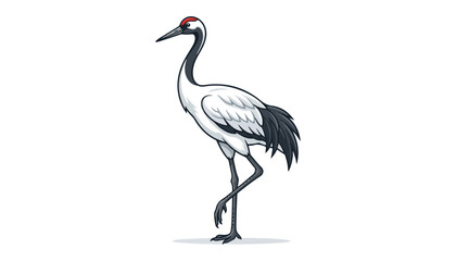 Fototapeta premium Cranes bird clipart vector illustration