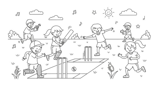 children playing in the park