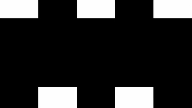 Interlocking Geometric Blocks Grid Alpha Matte Transition