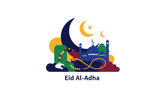 Eid Al-Adha Festival Islamic Celebration.