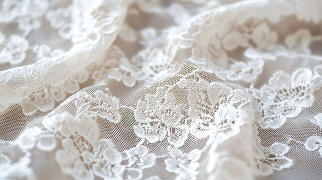 Macro: Intricate beading and sequins on a bridal veil, delicate, luxurious