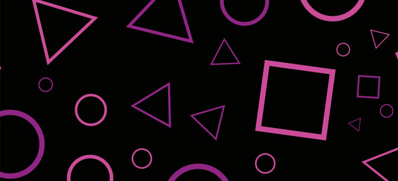 squid game geometric shapespink signs circle, square, triangle