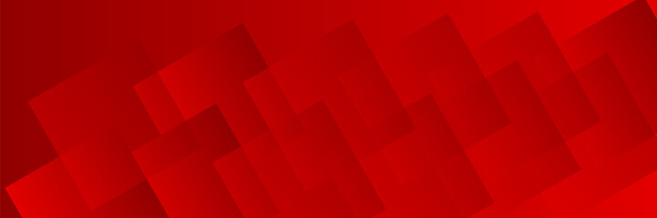 Fototapeta premium Abstract red geometric background with overlapping transparent squares