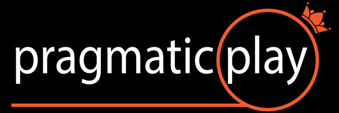 Pragmatic Play company logo design template vector isolated on black background