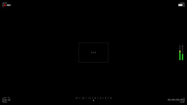 camera screen recorder overlay on black background