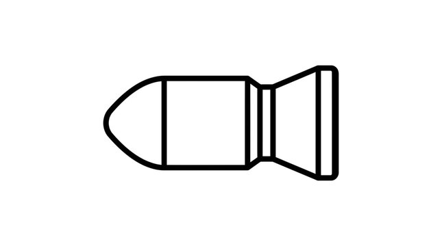 Stylized Bomb Icon, Vector Illustration