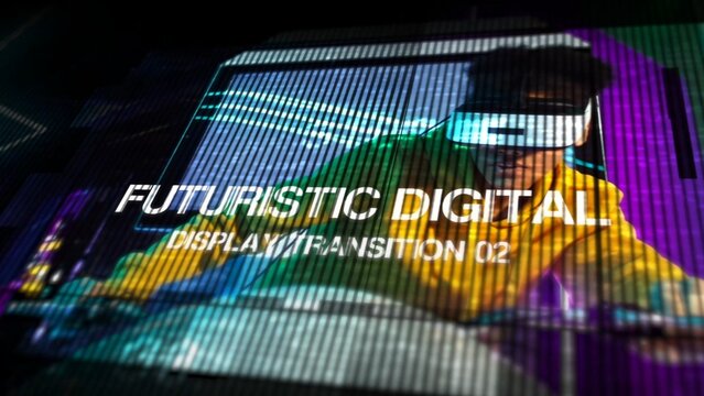 Futuristic Digital Display Transition 02