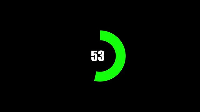 Complete 100 percent loading represented by a bright blue neon circular progress bar, Neon blue glowing circular loading bar progress animation counting up from zero to one hundred percent .