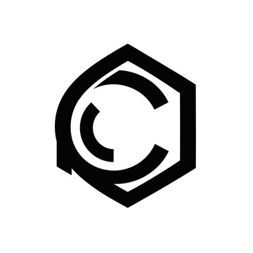 Black hexagonal letter C monogram symbol.
