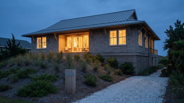 Twilight Coastal Cottage With Elevated Floor And Resilience Upgrades