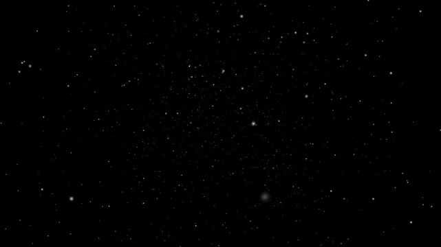 Flying through Starfield from outer space with a star. Twinkling or blinking stars.For Titles, Intro, Logo Reveal,glowing milky way galaxy.