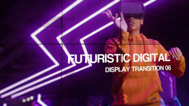 Futuristic Digital Display Transition 06
