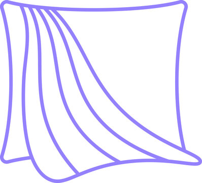Abstract Curved Stripe Pillow Logo Vector &ndash; Modern Flowing Wave Geometric Design