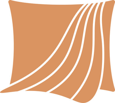Abstract Curved Stripe Pillow Logo Vector &ndash; Modern Flowing Wave Geometric Design