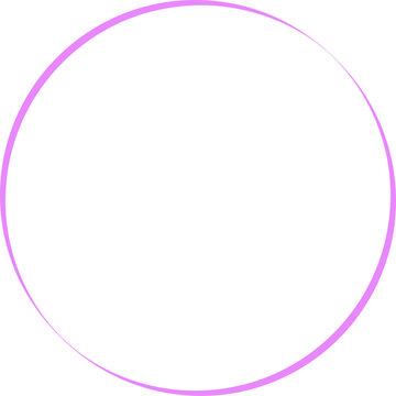Purple Circular Frame Vector Icon &ndash; Minimal Round Border Outline Design Element