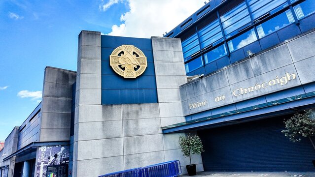 croke park sports stadium entrance in dublin ireland