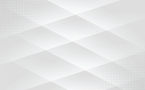 Abstract gray background with geometric diagonal shapes and subtle halftone dots.