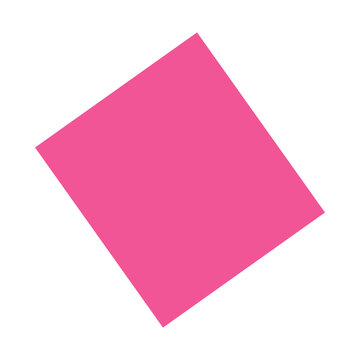 Tilted pink square geometric graphic shape