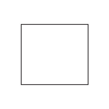 Minimalist Black Square Border Geometric Shape
