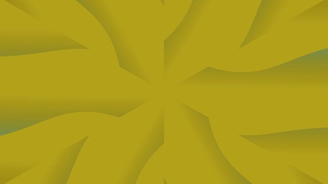 A vibrant abstract illustration of a yellow flower-like pattern on a white background