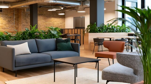 A contemporary coworking space designed to enhance productivity and foster a collaborative work environment