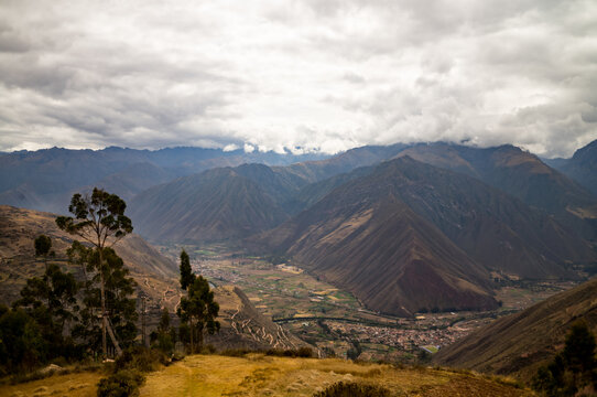 Views of the Sacred Valley near Cusco in Peru.