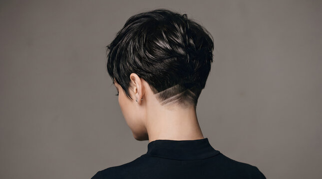 Stylish Undercut Hairstyle Featuring Geometric Fades and Textured Short Hair